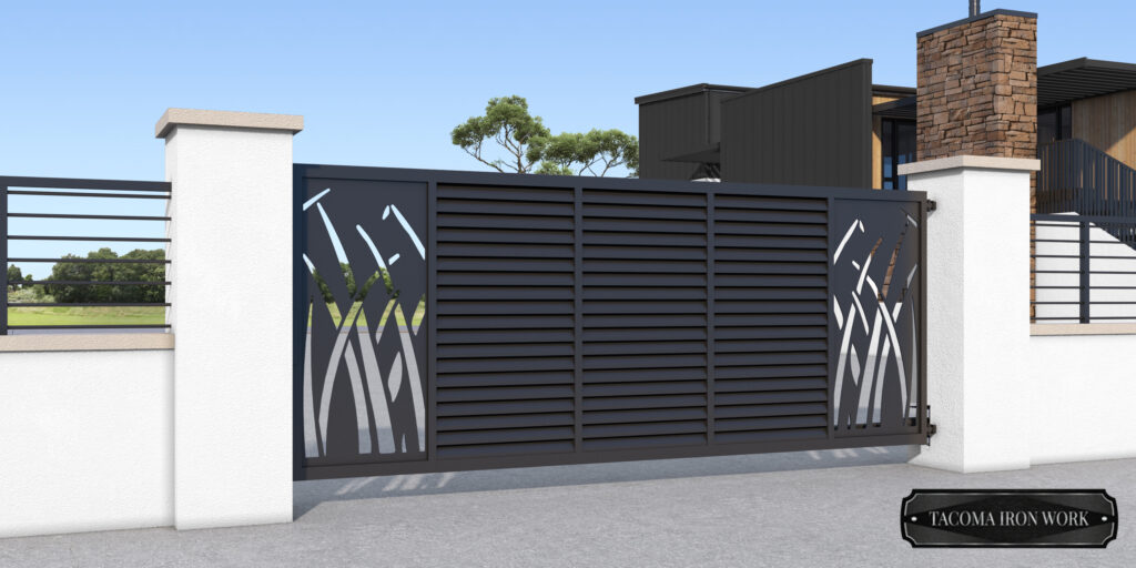 Swing Gate Renderings - gate 01 - With Logo (1)